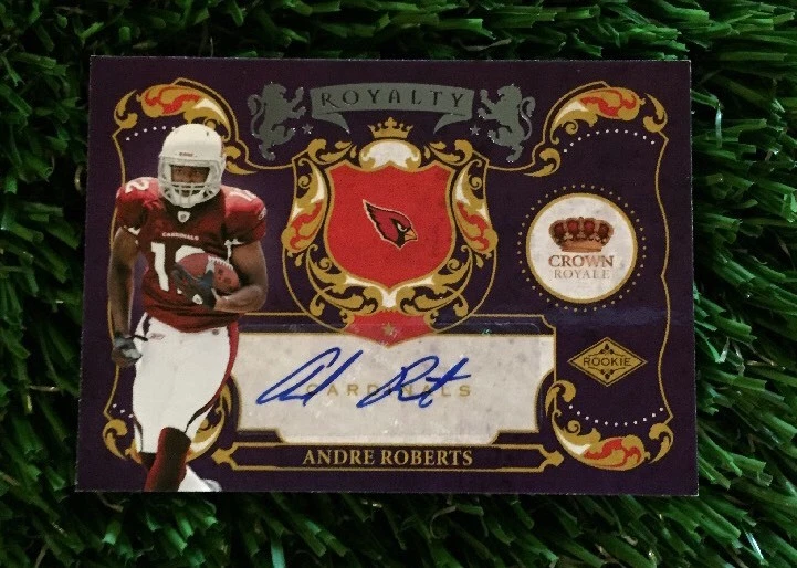 2010 CROWN ROYALE ANDRE ROBERTS RC Auto Cardinals #ED 07/25 SP
