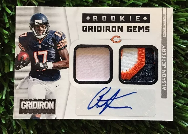2012 Gridiron Alshon Jeffery RPA Rookie Patch Auto #ed/25 Triple Patch Autograph
