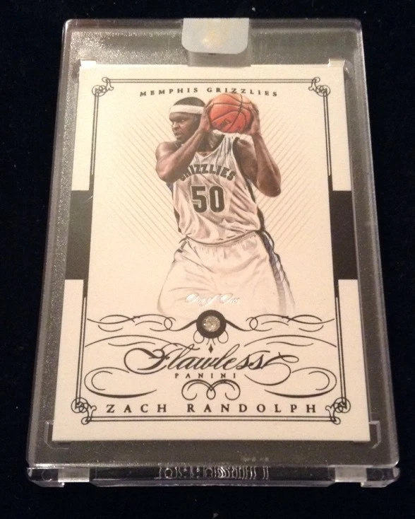 2014-15 Panini Flawless ZACH RANDOLPH Black Diamond Encased 1/1 One of One
