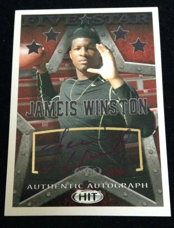 2015 Sage Hit Jameis Winston Five Star autograph auto rc rare # 13/50 Sp
