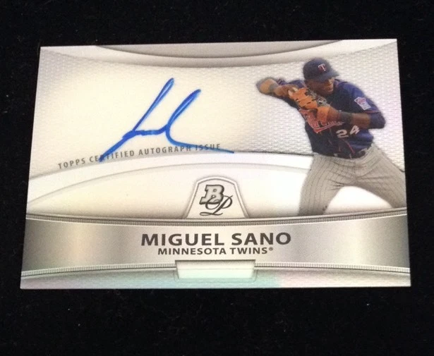 MIGUEL SANO 2010 Bowman Platinum Prospects RC ROOKIE AUTO AUTOGRAPH TWINS
