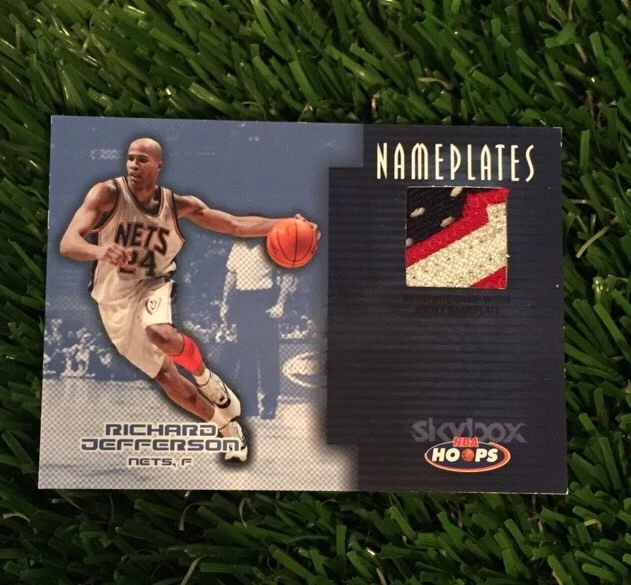2004-05 Skybox NBA HOOPS NAMEPLATES PATCH RICHARD JEFFERSON /50 SP SSP Nets RARE
