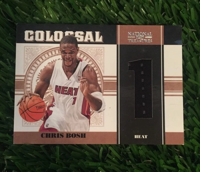CHRIS BOSH 2011 NATIONAL TREASURES COLOSSAL JERSEY #D /25 HEAT
