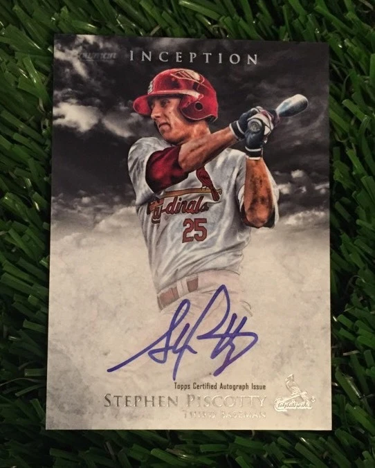 STEPHEN PISCOTTY 2013 BOWMAN INCEPTION PROSPECT AUTOGRAPH BOLD ON CARD AUTO
