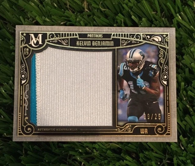 2015 Topps Museum Collection KELVIN BENJAMIN 2 CLR GAME USED PATCH #ED /25
