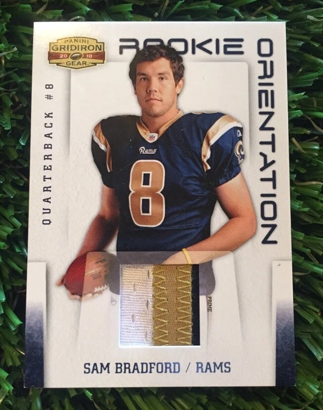 2010 Gridiron Gear #3 Sam Bradford Rookie Orientation 3 CLR Jersey #D /25 SP
