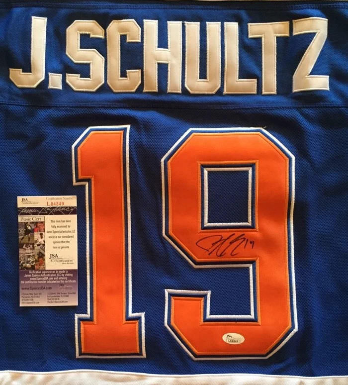 JUSTIN SCHULTZ EDMONTON OILERS Autographed JERSEY JSA/COA SIGNED NHL AUTO
