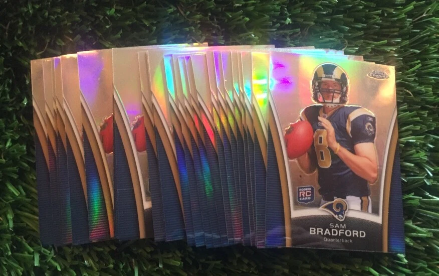 (30) 2010 TOPPS CHROME RETAIL EXCLUSIVE ROOKIE REFRACTOR SAM BRADFORD RC LOT
