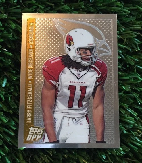 2006 TOPPS DPP CHROME BLACK #12 LARRY FITZGERALD ARIZONA CARDINALS #D /25
