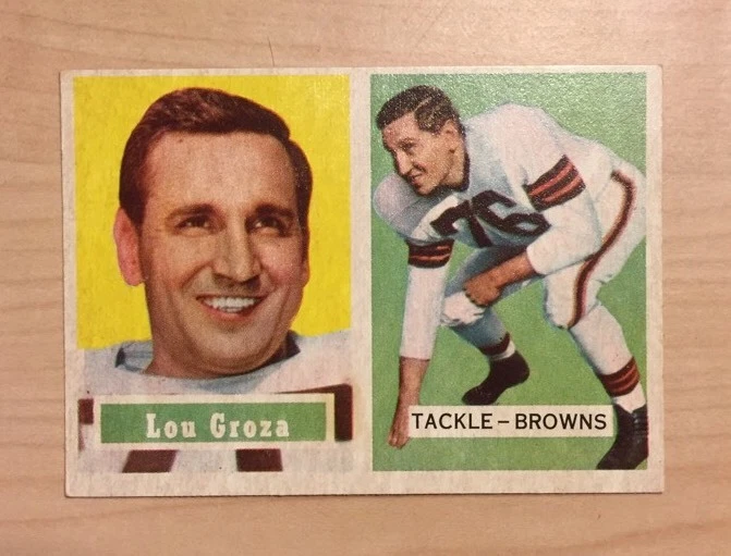 1957 Topps Set Break #28 Lou Groza NM See Pics
