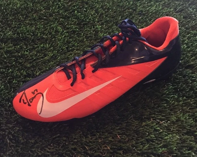 ED McCAFFREY Signed NIKE VAPOR PRO Football Cleat Shoe JSA/COA M90342 BRONCOS
