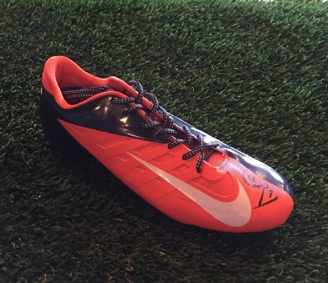 ED McCAFFREY Signed NIKE VAPOR PRO Football Cleat Shoe JSA/COA M90343 BRONCOS
