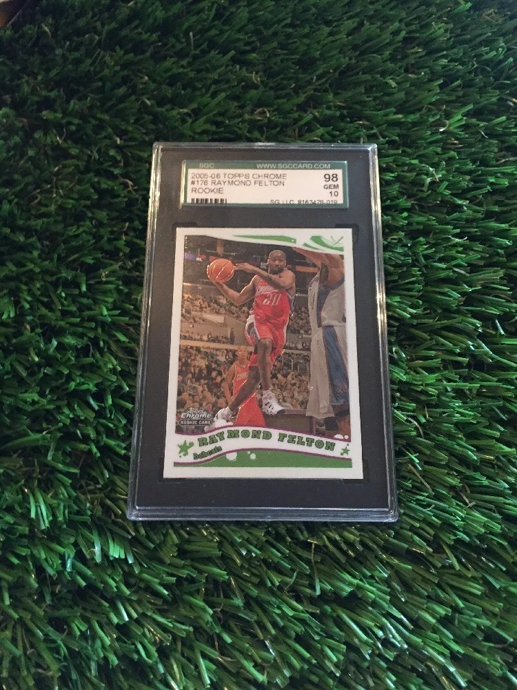 2005 TOPPS CHROME #176 RAYMOND FELTON RC SGC 10
