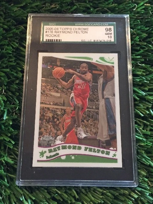 2005 TOPPS CHROME #176 RAYMOND FELTON RC SGC 10

