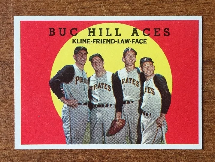 1959 Topps Set Break #428 Buc Hill Aces Ron Kline NM See Pics
