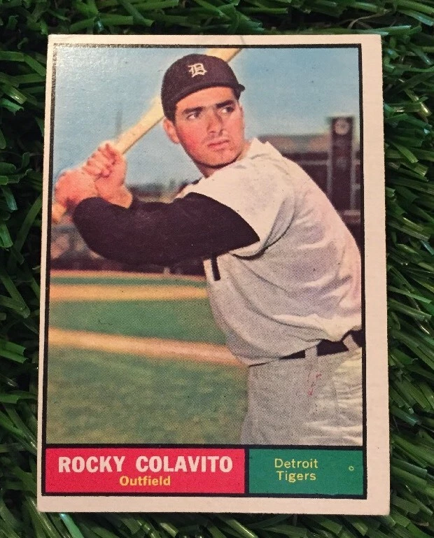 1961 Topps Set Break #330 Rocky Colavito  EX See Pics
