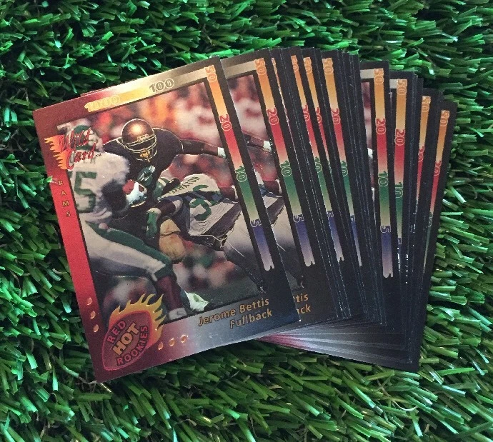 (25) 1993 Wild Card Red Hot Rookies Jerome Bettis Rookie Insert LOT
