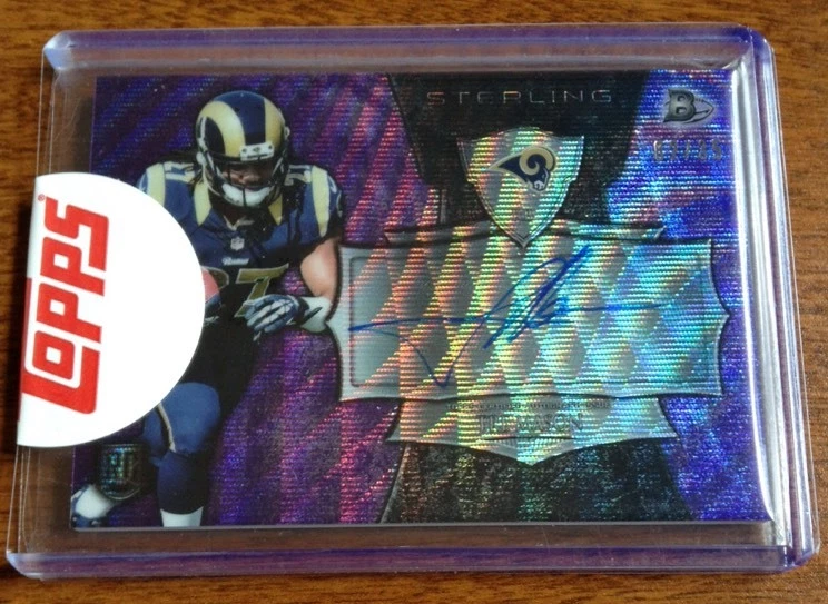 2014 Bowman Sterling Purple Wave Refractor Tre Mason Auto Rc Serial 2/35 RARE
