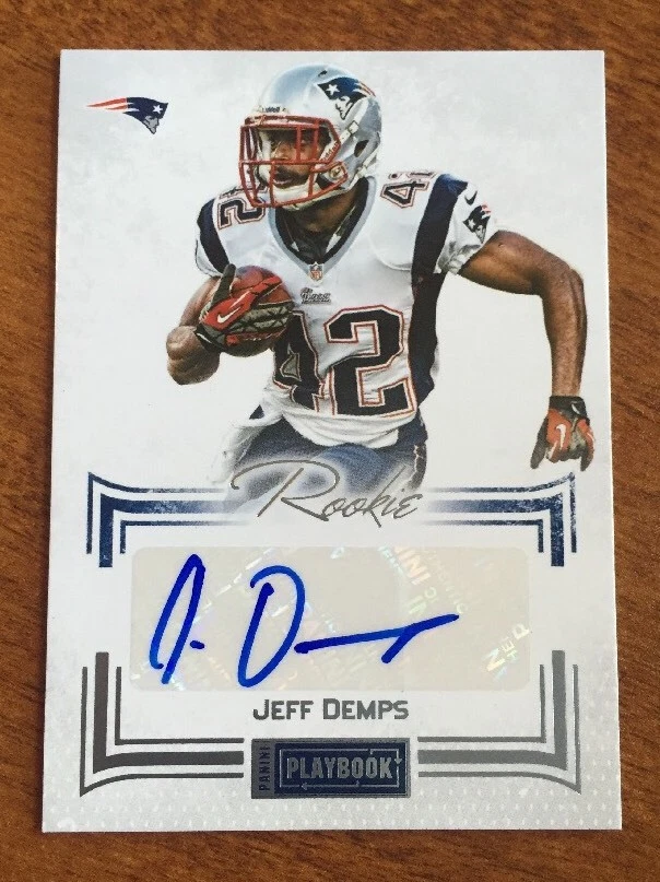 2012 PANINI Playbook JEFF DEMPS Autograph RC #ED /25 PATRIOTS
