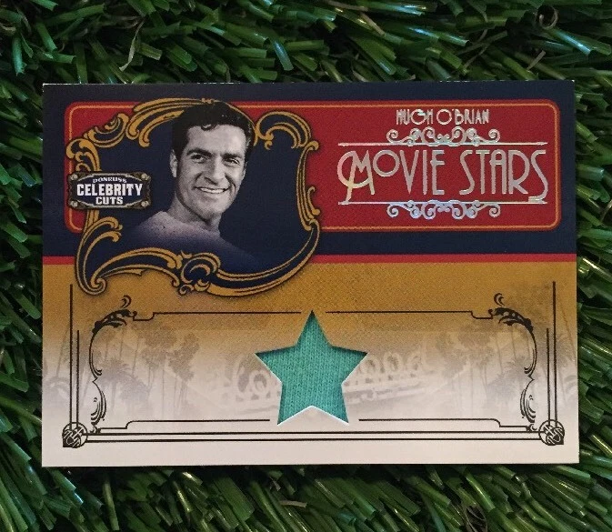 2008 DONRUSS AMERICANA HUGH O'BRIAN CELEBRITY CUTS SWATCH #ED /100
