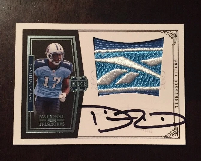 2010 National Treasures DAMIAN WILLIAMS REEBOK LOGO RPA #D 1/5 eBay 1/1 TITANS
