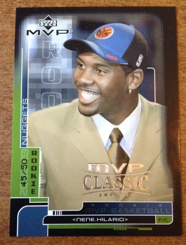 2002-03 (NUGGETS) Upper Deck MVP Classic BLACK SSP 45/50 #216 Nene Hilario
