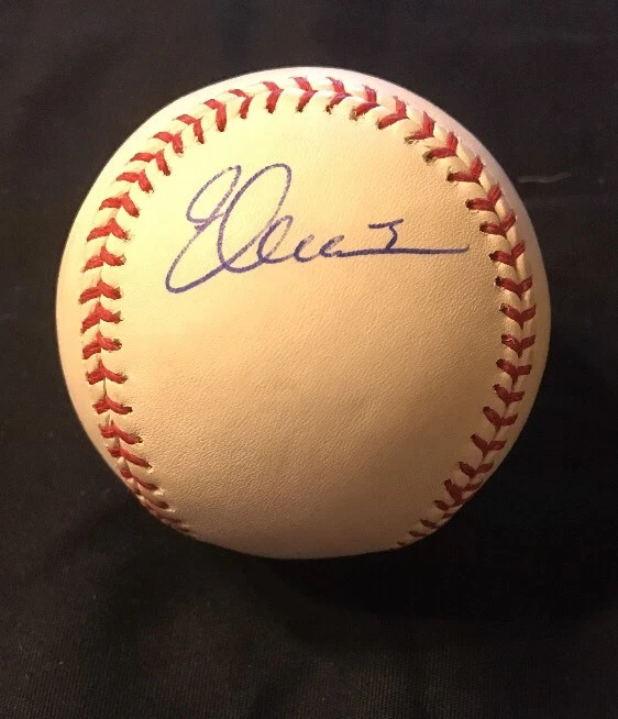 EVAN LONGORIA AUTOGRAPHED OMLB JSA COA TAMPA BAY RAYS AUTO MLB
