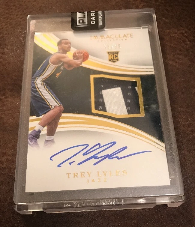 2015-16 Panini Immaculate Trey Lyles Rookie Patch Auto 38/99
