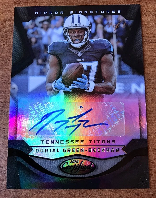 2016 CERTIFIED DORIAL GREEN- Beckham SIGNATURES MIRROR BLACK AUTO S# 1/1
