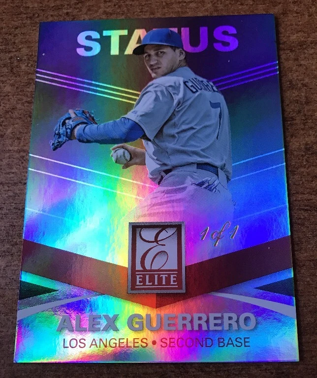 ALEX GUERRERO 2015 Panini Elite Black Status #D 1/1 WOW
