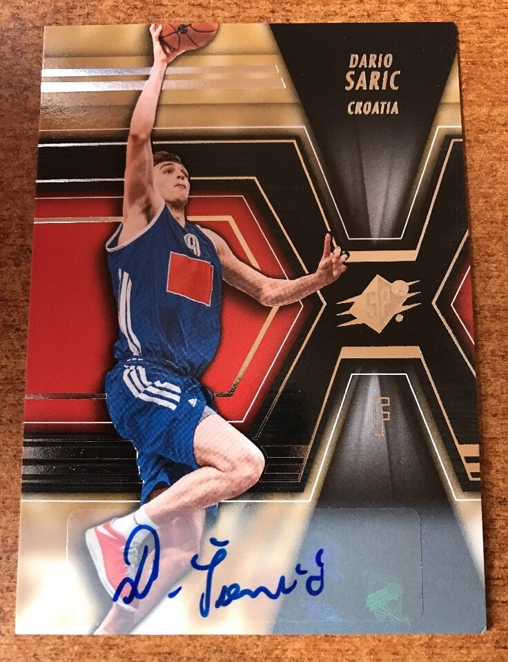 2014-15 UPPER DECK SPX DARIO SARIC ROOKIE RC AUTO 76ERS SIXERS HOT
