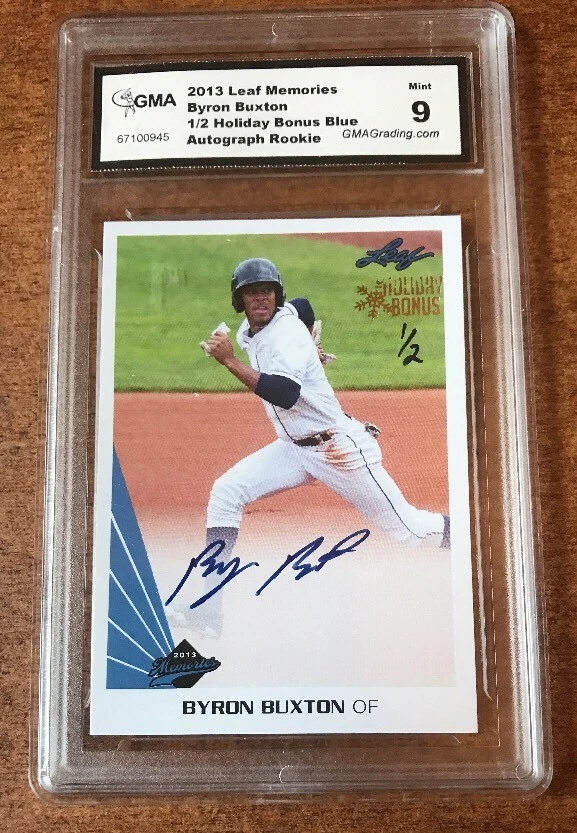 2013 Leaf Memories Byron Buxton RC AUTO 1/2 Rookie autograph - Top Prospect
