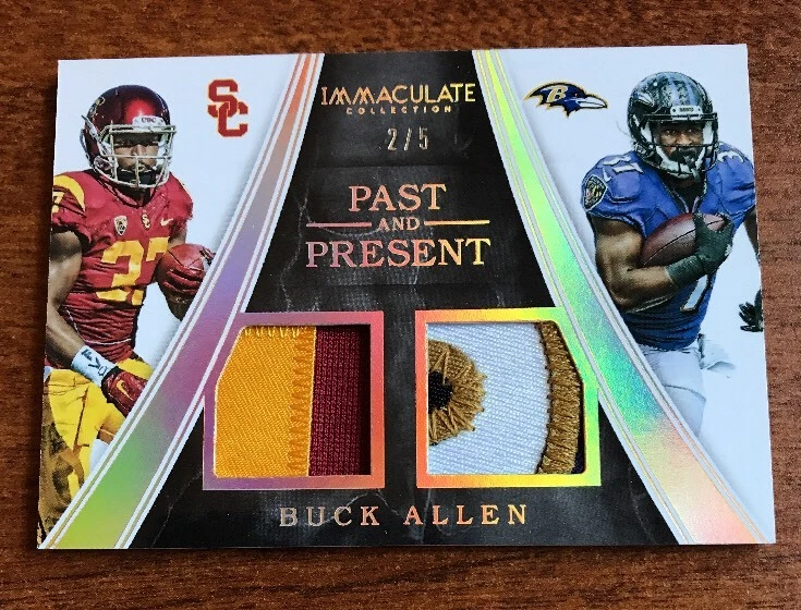 2016 Immaculate Collection 2/5 Past And Present Signatures BUCK ALLEN
