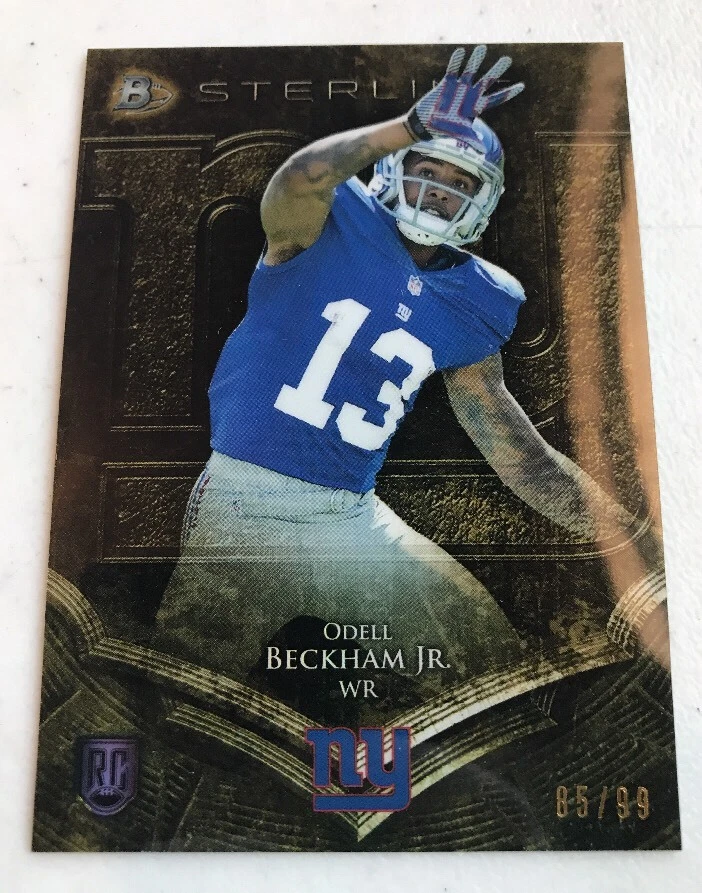 2014 Bowman Sterling Rookie Card RC Odell Beckham Jr. Giants GOLD 85/99
