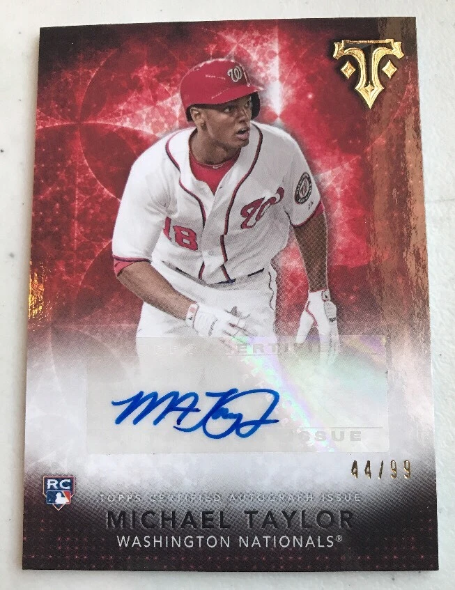 2015 TOPPS TRIBUTE MICHAEL TAYLOR AUTOGRAPH RC #44/99
