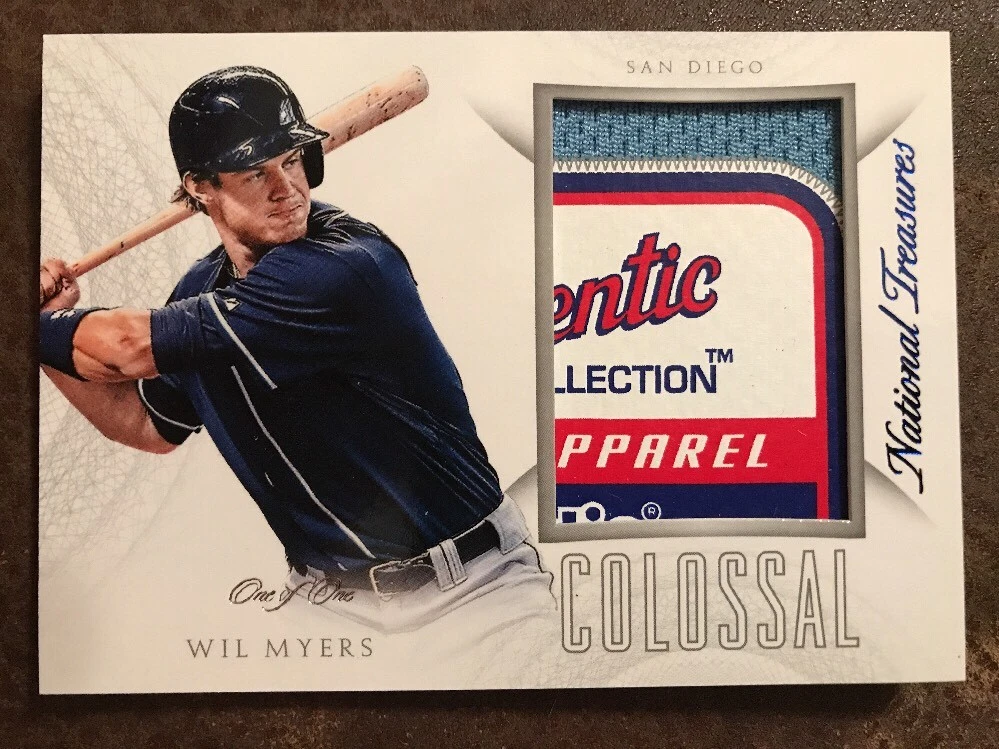2015 Panini - National Treasures - Wil Myers Colossal - LAUNDRY Tag 1/1 Wow
