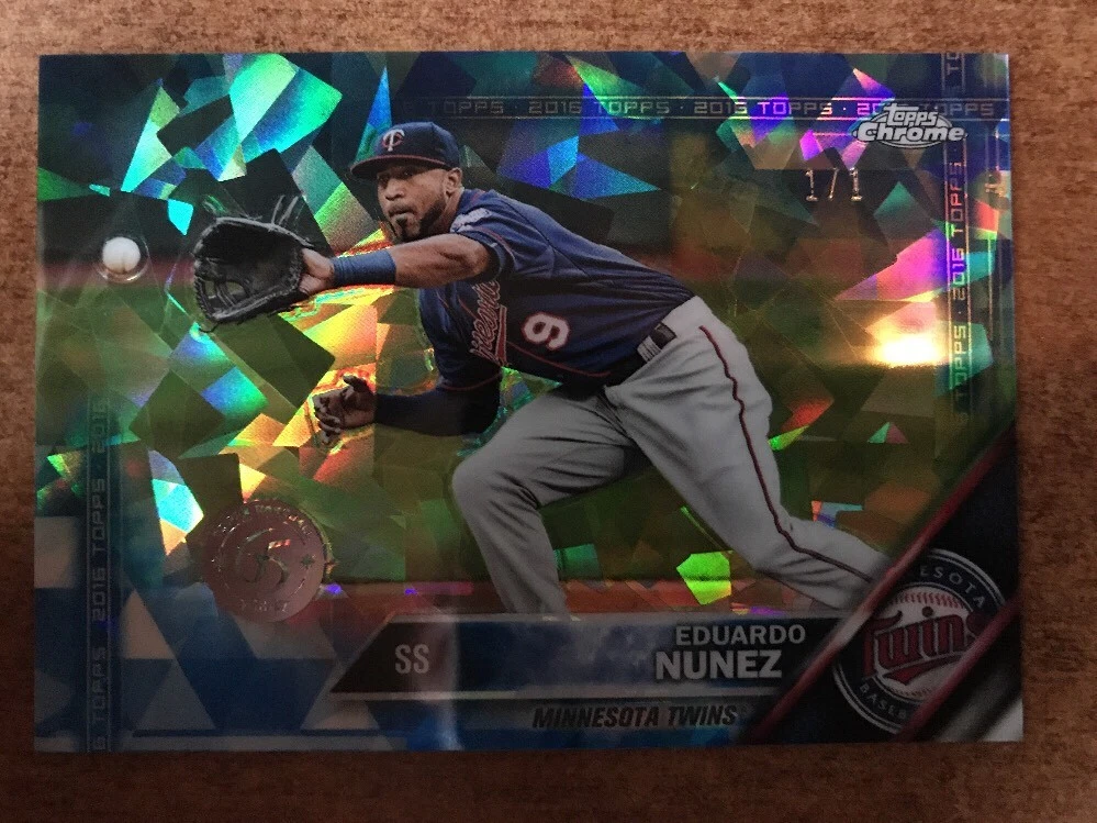 EDUARDO NUNEZ 2016 Topps Chrome TRANSCENDENT 65th Anniversary Parallel #1/1
