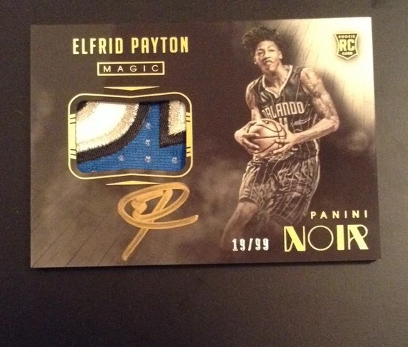 Elfrid Payton 2014-15 Panini Noir Color Acetate RC Patch Auto 19/99 Sick Patch
