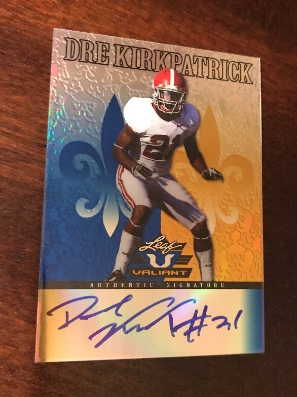 2012 Leaf Valiant Dre Kirkpatrick Rookie Refractor Auto /99 Bengals SP
