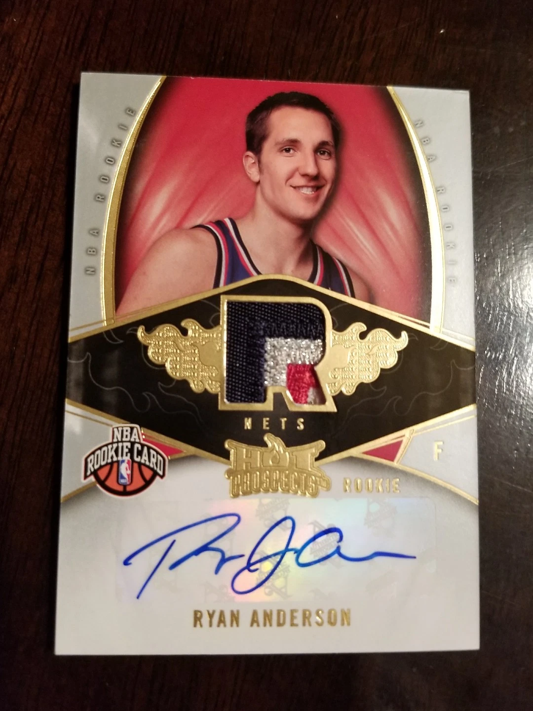 RYAN ANDERSON 2008 2009 HOT PROSPECTS 3 CLR PATCH AUTO AUTOGRAPH #124 219/399
