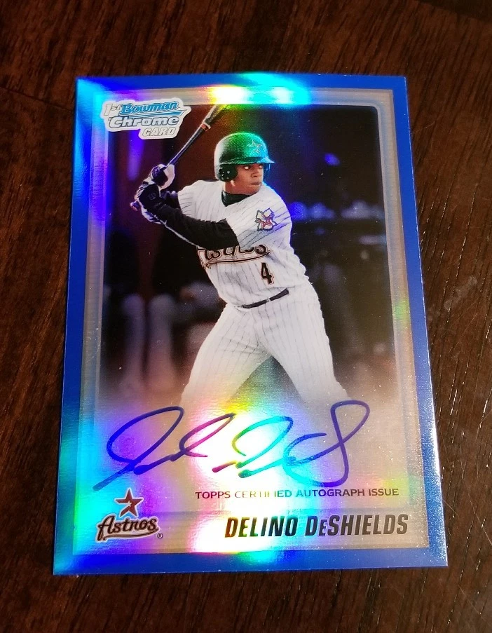 2010 Bowman Chrome Draft #83 Delino DeShields Auto RC (Astros)
