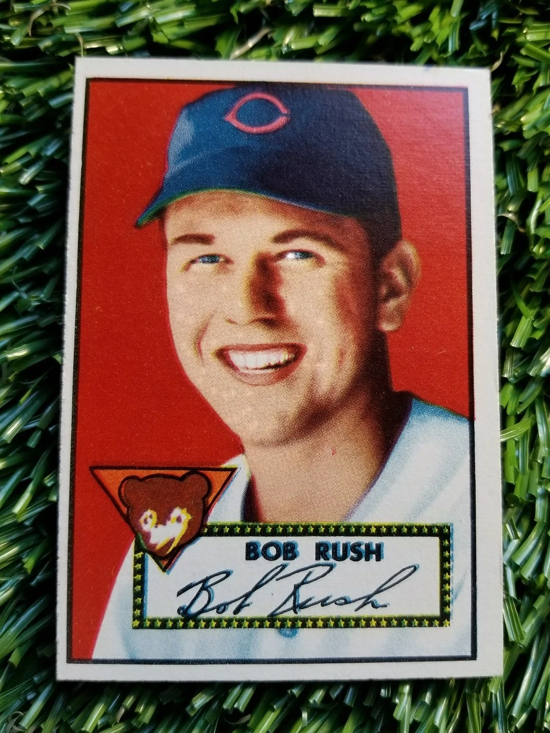 1952 TOPPS BASEBALL CARD #153 BOB RUSH RED BACK BEAUTIFUL COLOR SEE PICS COLLECTIBLE MEMORABILIA