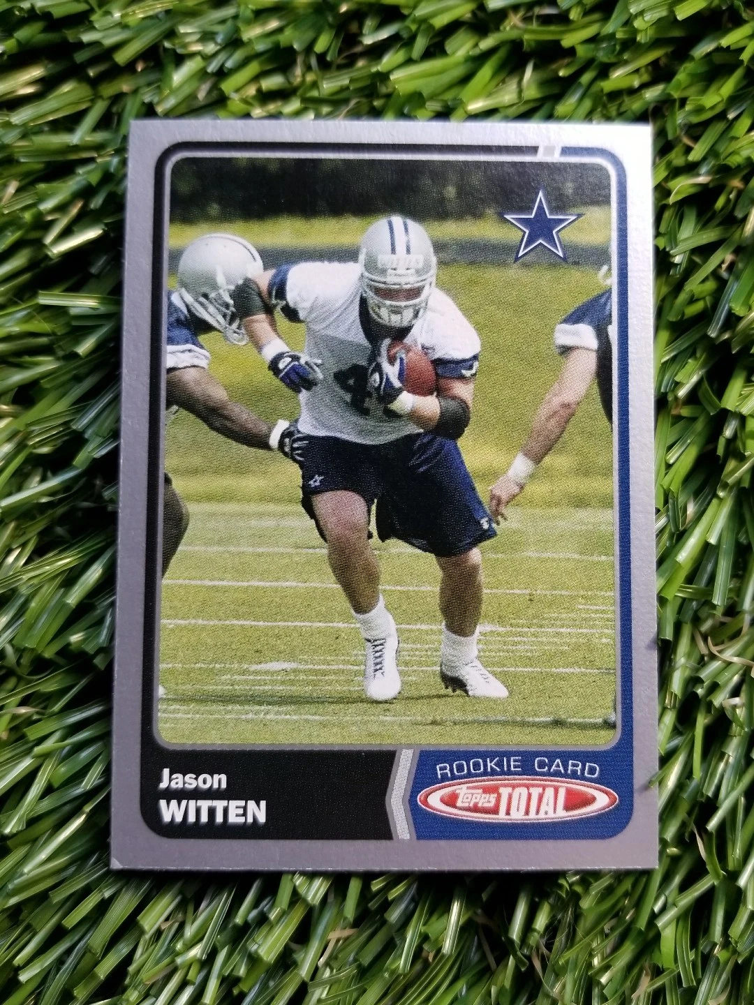 2003 TOPPS TOTAL FOOTBALL JASON WITTEN #477 RC ROOKIE SILVER BORDER SP COWBOYS
