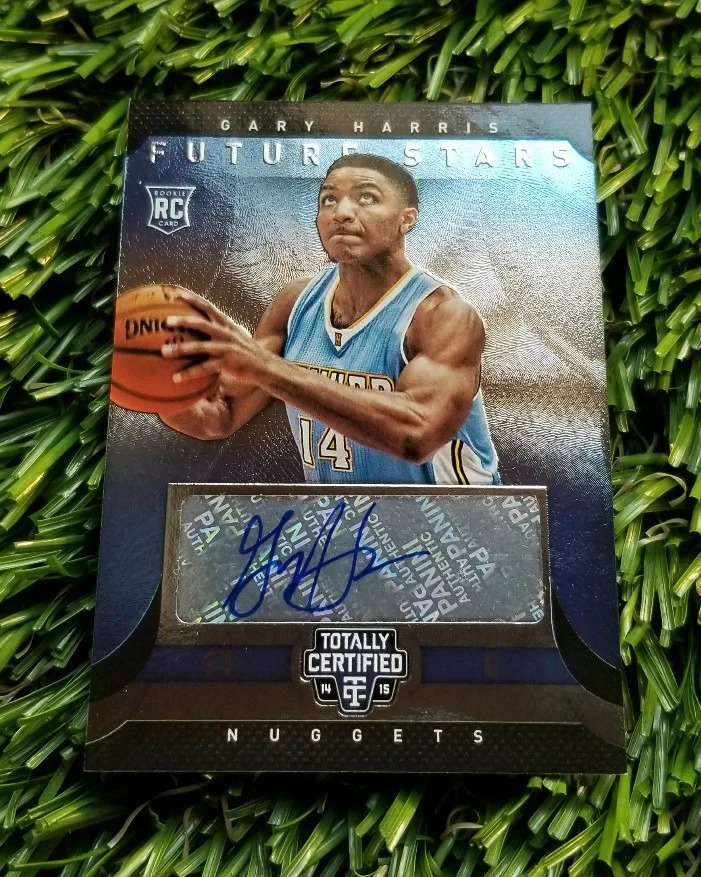 2014-15 TOTALLY CERTIFIED GARY HARRIS FUTURE STARS RC AUTO #ED /99 NUGGETS
