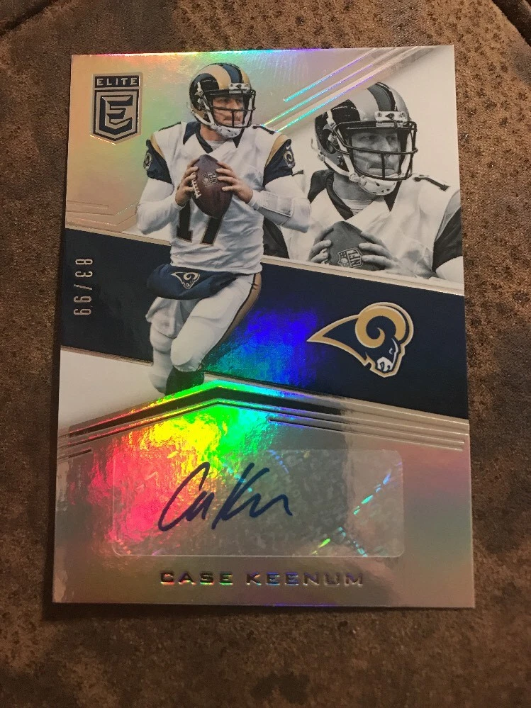 2016 Donruss Elite Case Keenum SP /99 Auto Foil Rare Card Nice ES-CK
