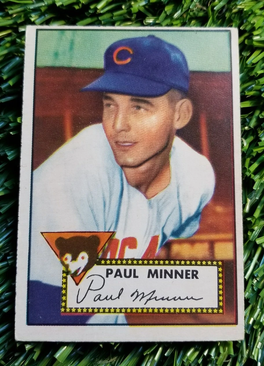 1952 TOPPS PAUL MINNER BASEBALL CARD#127 CHICAGO CUBS SEE PICS COLLECTIBLE MEMORABILIA
