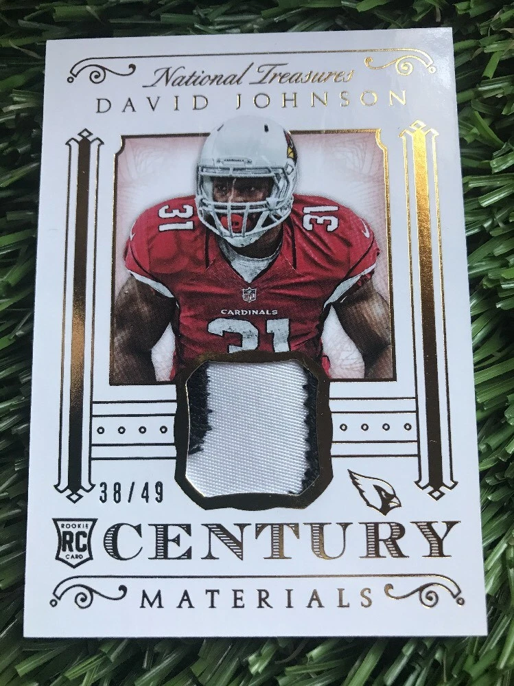 2015 National Treasures Century Materials Rookie Cardinals David Johnson 38/49

