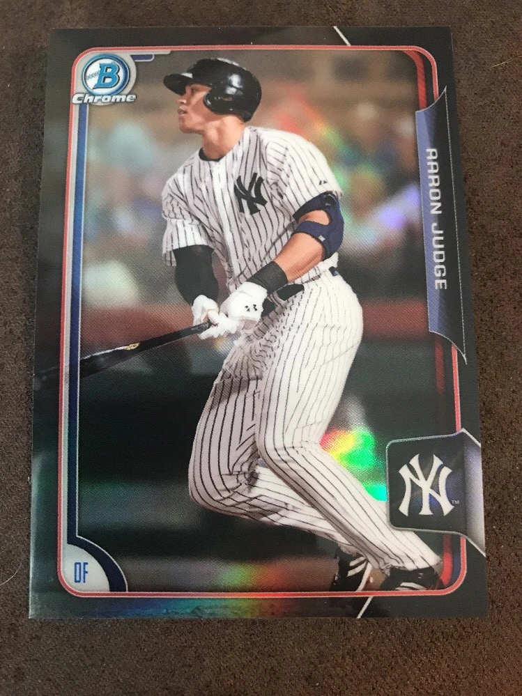 2015 Bowman CHROME Draft Asia Black Refractor Aaron Judge #150 Yankees
