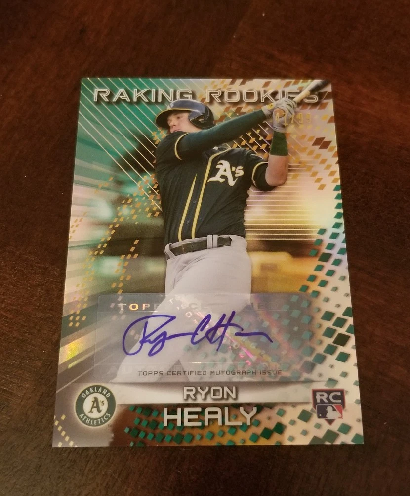 2017 BOWMANS BEST RYON HEALY RAKING ROOKIES INSERT RC AUTO #ED /99 MARINERS
