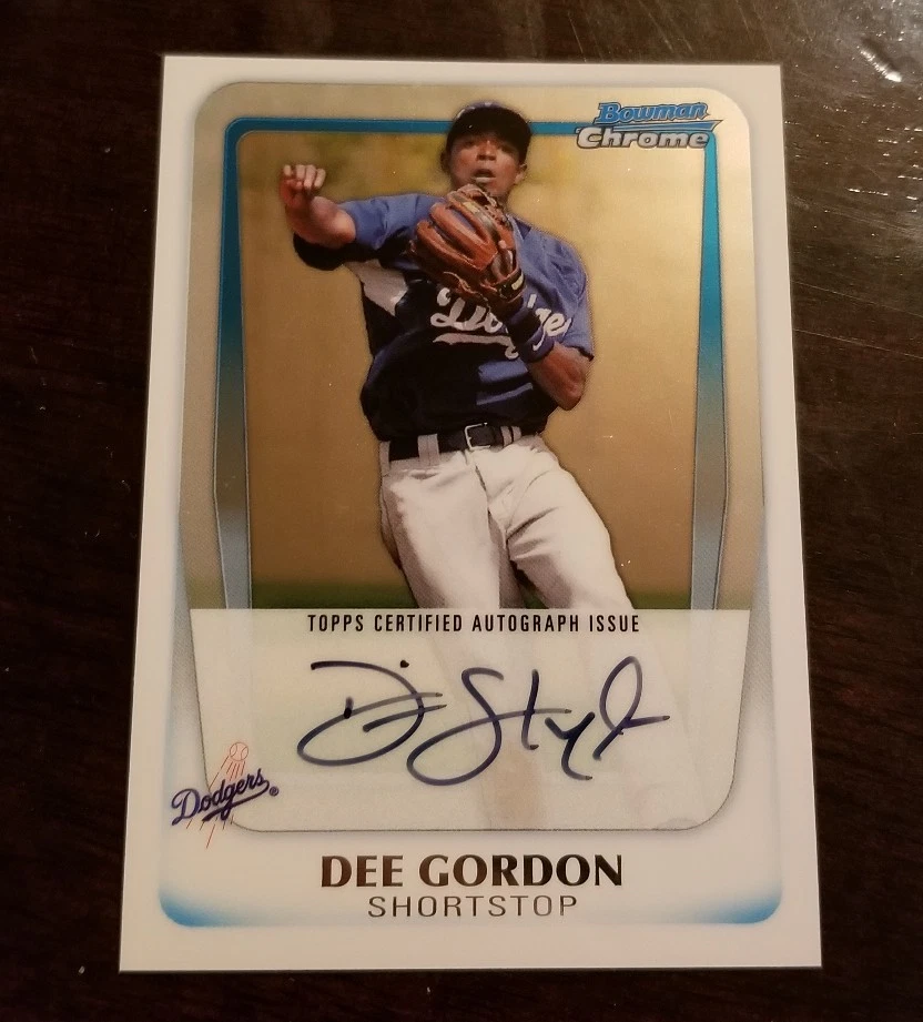 2011 BOWMAN CHROME DEE GORDON RC AUTO ROOKIE AUTOGRAPH SEATTLE MARINERS
